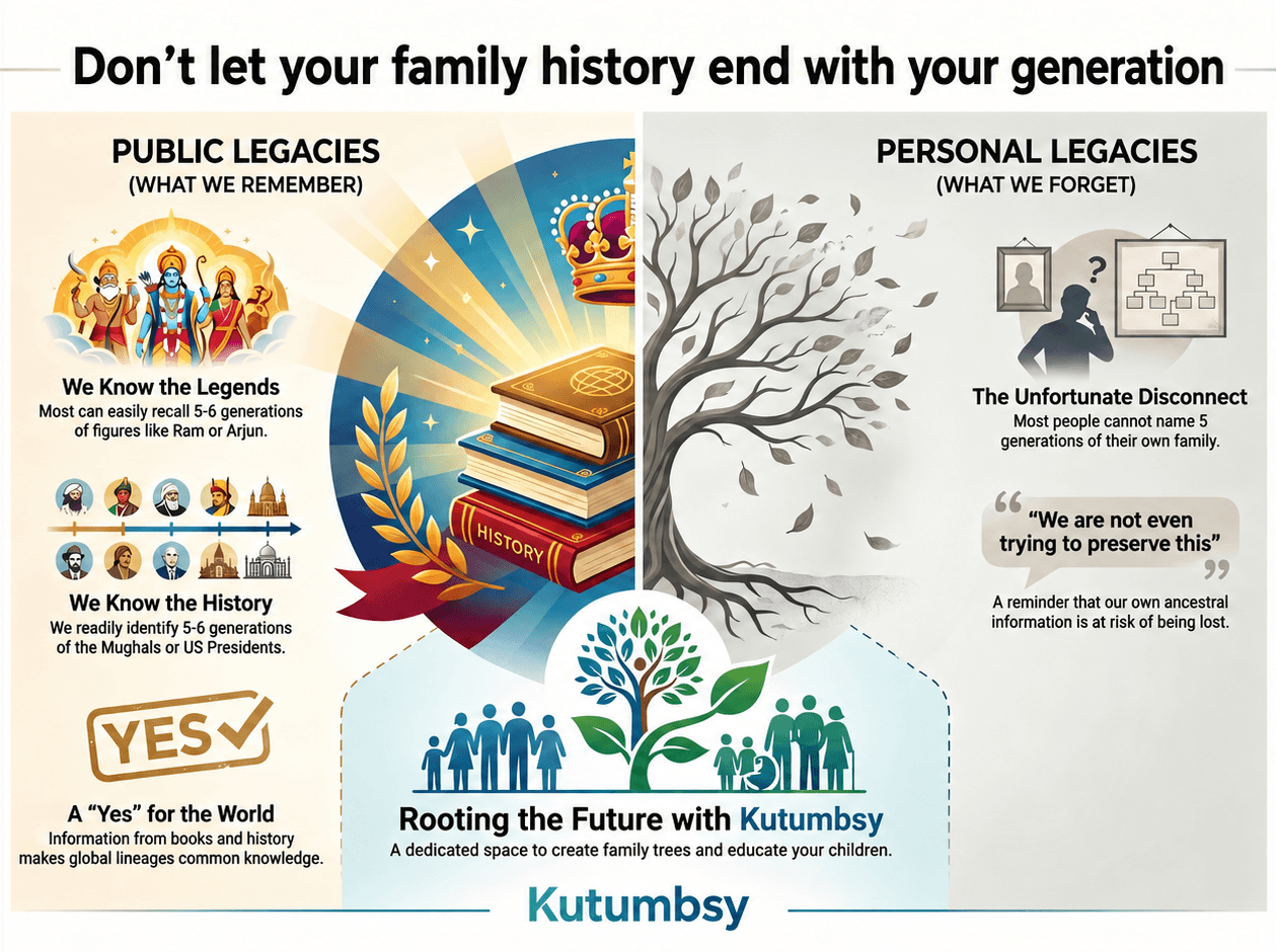 Kutumbsy family legacy visual